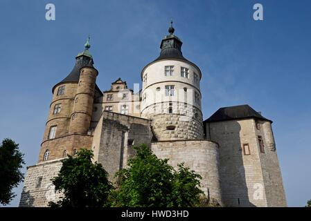 Francia, Doubs, Montbéliard, Wurtemberg dukes castle Foto Stock