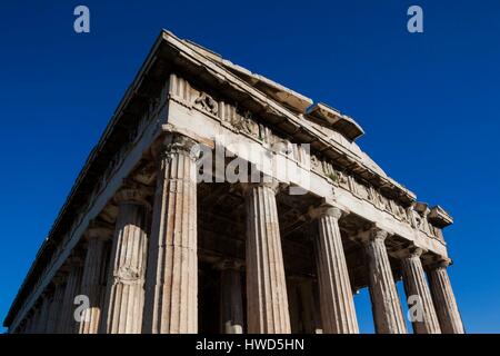 Grecia Grecia Centrale Regione, Atene Antica Agora, il Tempio di Efesto Foto Stock