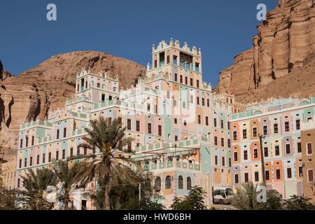 Yemen, Hadramaout, Buckham Palace a Wadi Doan Foto Stock