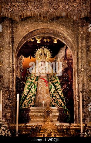 Spagna, Andalusia, Siviglia Virgen de la Macarena cappella, la Vergine di Esperanza Macarena Foto Stock