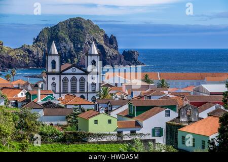 Il Portogallo, arcipelago delle Azzorre, isola Pico, Lajes do Pico, Santissima Trindade chiesa Foto Stock