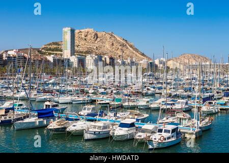 Spagna, Comunità Valenciana, Alicante, marina Foto Stock