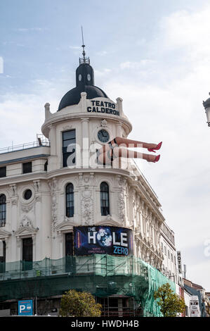 Teatro Calderon, Calle Atocha, Plaza Jacinto Benavente, Madrid, Spagna Foto Stock