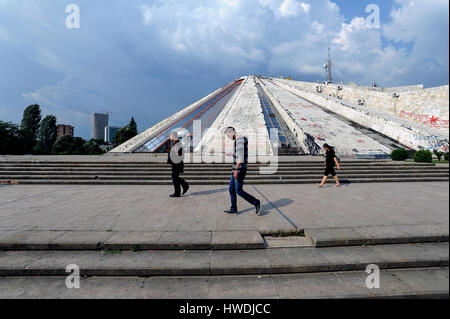 Tirana, Albania, il Museo Enver-Hoxha Foto Stock