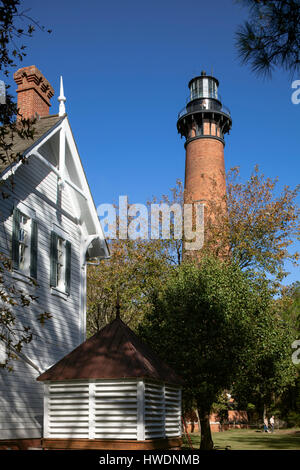 NC00702-00...North Carolina - Currituck Beach Faro nella città di Corolla sulla Outer Banks. Foto Stock