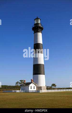 NC00719-00...North Carolina - Bodie Island Lighthouse in Cape Hatteras National Seashore sul Outer Banks. Foto Stock