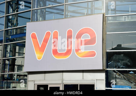 Vue Cinema in legno verde, Londra, Regno Unito. Foto Stock