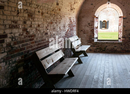 NC00894-00...North Carolina - Interno di Fort Macom parco dello stato in Atlantic Beach. Foto Stock