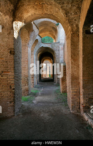 Italia Lazio Ostia Antica - tenement degli aurighi Foto Stock