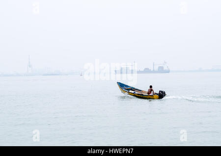 Barche vicino a Malaysia tropic beach Foto Stock