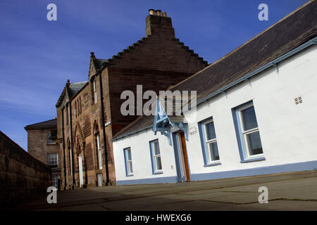 Case sui bastioni, Berwick-upon-Tweed Foto Stock