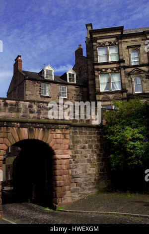 Berwick-upon-Tweed quayside Foto Stock