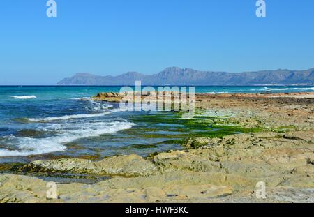 La bellissima costa a Mallorca Foto Stock