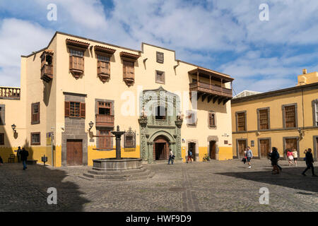 Im Kolumbus-Museum Kolonialbau Casa de Colon in der Hauptstadt Las Palmas de Gran Canaria, Insel Gran Canaria, Kanarische isole, Spanien | Columbus Foto Stock