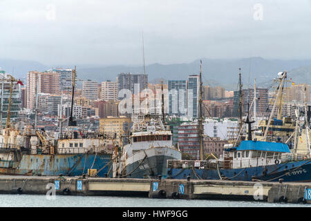 Ältere Schiffe im Hafen von Las Palmas de Gran Canaria, Insel Gran Canaria, Kanarische isole, Spanien | navi più vecchie presso il porto di Las Palmas de Foto Stock