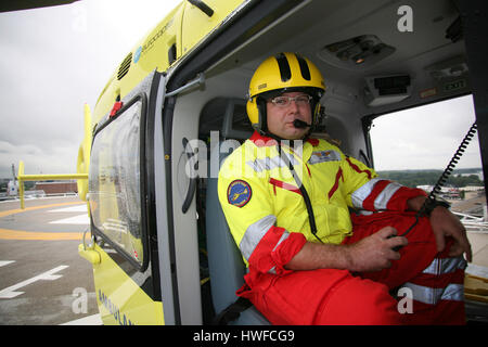 Air Ambulance in Olanda Foto Stock