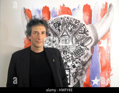 Londra, Regno Unito. 20 Mar, 2017. L'autore britannico Neil Gaiman a Londra, Inghilterra, 20 marzo 2017. Foto: Leonard Kehnscherper/dpa/Alamy Live News Foto Stock