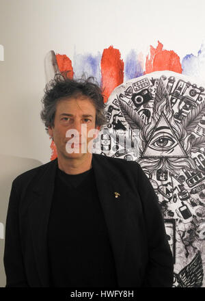 Londra, Regno Unito. 20 Mar, 2017. L'autore britannico Neil Gaiman a Londra, Inghilterra, 20 marzo 2017. Foto: Leonard Kehnscherper/dpa/Alamy Live News Foto Stock
