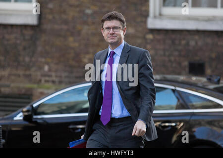 Londra, Regno Unito. Xxi Mar, 2017. Greg Clark MP, Segretario di Stato per gli affari di energia e di strategia industriale, arriva al 10 di Downing Street per una riunione del gabinetto. Credito: Mark Kerrison/Alamy Live News Foto Stock