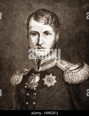 Federico Guglielmo III o Federico Guglielmo III, 1770 - 1840, re di Prussia Foto Stock