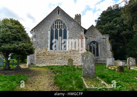 St Edmund re e martire Chiesa Parrocchiale - East Mersea Foto Stock