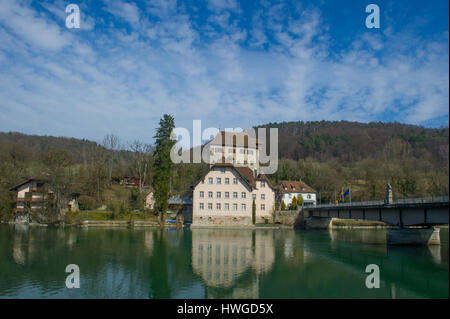 Il castello medievale di Rötteln Hohentengen, Germania Foto Stock