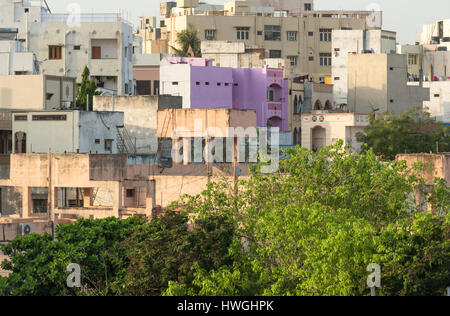 Hyderabad, India - marzo 20,2017 cluster di edifici in Hyderabad, India Foto Stock