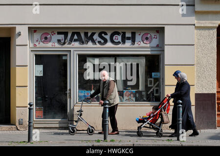 Plattenladen, Kolonnenstrasse, Schoeneberg, Berlino, Deutschland Foto Stock