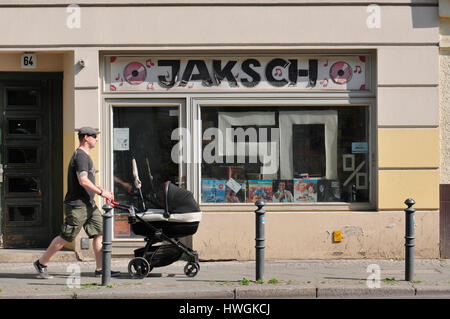 Plattenladen, Kolonnenstrasse, Schoeneberg, Berlino, Deutschland Foto Stock