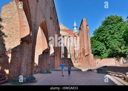 Ruine, Franziskaner-Klosterkirche, Klosterstrasse, nel quartiere Mitte di Berlino, Deutschland Foto Stock