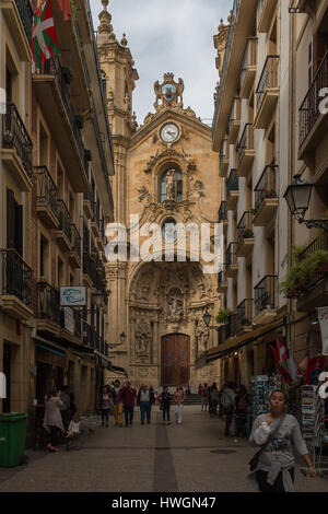 La Basilica di Santa Maria di Coro a San Sebastian Foto Stock