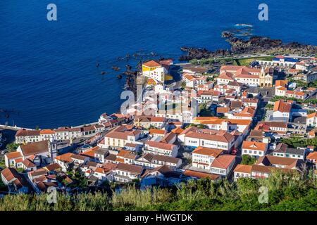 Il Portogallo, arcipelago delle Azzorre, Sao Jorge island, Riserva della Biosfera dall'UNESCO, Velas Foto Stock