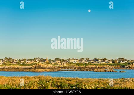 Francia, Finisterre, Iroise mare, Legendes Costa, Porspoder Foto Stock