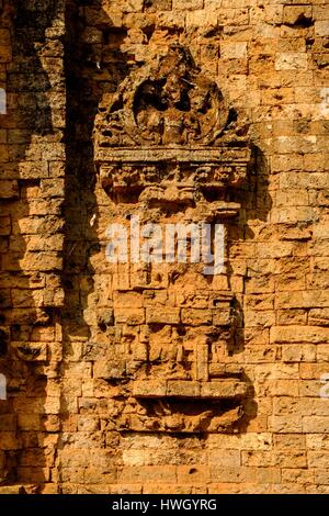 Cambogia, Kompong Thom provincia, Sambor Prei Kuk elencati come patrimonio mondiale dall'UNESCO, i templi del periodo Pre-Angkorian, Ishanavarman sotto i re, sud templi di gruppo Foto Stock