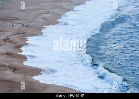 Il Portogallo, Estremadura provincia, Nazare, famosa per le sue spiagge e il suo punto surf Foto Stock