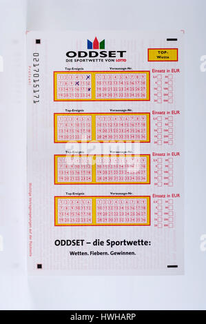 Lotteria Bill Lottoschein lotto player, lotto profitto, lotto sistema, vincitore del lotto lotto società, lotto profitto, vincitore del lotto per lotto vincitori, lotto mi Foto Stock