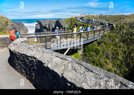 Pancake Rocks, Punakaiki, Nuova Zelanda Foto Stock