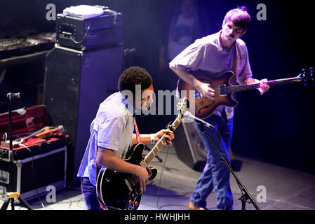 Barcellona - 27 Maggio: Benjamin Booker (rock band) in concerto a Primavera Sound Festival 2015, Barts stadio, il 27 maggio 2015 a Barcellona, Spagna. Foto Stock