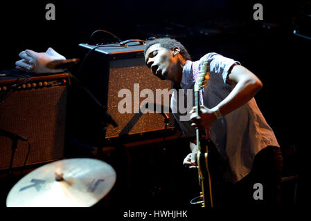 Barcellona - 27 Maggio: Benjamin Booker (rock band) in concerto a Primavera Sound Festival 2015, Barts stadio, il 27 maggio 2015 a Barcellona, Spagna. Foto Stock