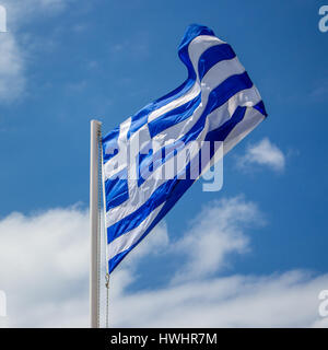 Griechische Flagge Foto Stock