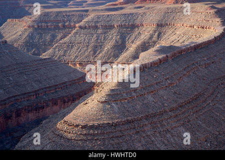 Vista statale Goosenecks, il parco statale Goosenecks, Utah Foto Stock