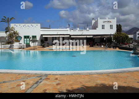 Bar/ristoranti, Marina Rubicon, Playa Blanca, Lanzarote Foto Stock
