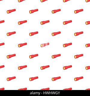 Torcia rosso pattern, stile cartoon Illustrazione Vettoriale