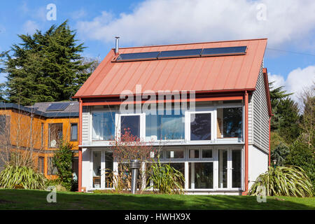 Nottingham University, Eco-house, architettura moderna, nuova build, eco friendly, home, sperimentale, alloggiamento, eco casa eco House Regno Unito Foto Stock