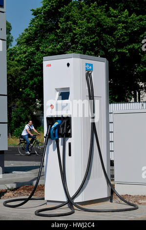 Stromtankstelle, Hauptstrasse, Schoeneberg, Berlino, Deutschland Foto Stock