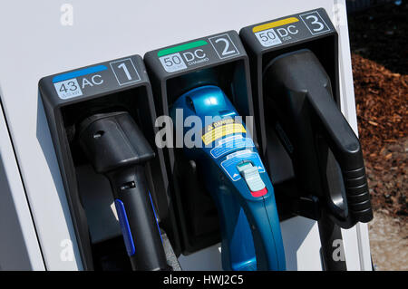 Stromtankstelle, Hauptstrasse, Schoeneberg, Berlino, Deutschland Foto Stock