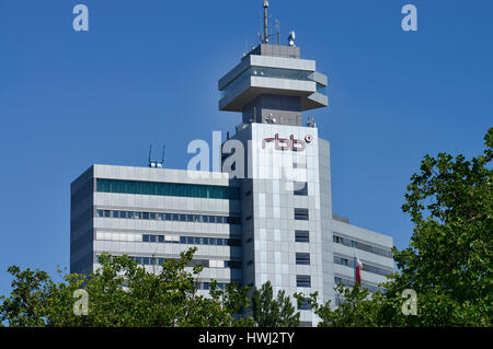 RBB-Hochhaus, Masurenallee, Westend, Charlottenburg di Berlino, Deutschland Foto Stock