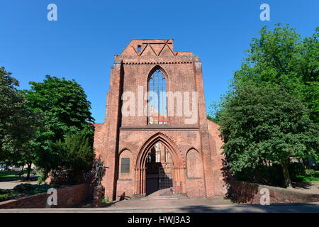 Ruine, Franziskaner-Klosterkirche, Klosterstrasse, nel quartiere Mitte di Berlino, Deutschland Foto Stock