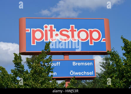 Pit Stop, Johannisthaler Chaussee, Gropiusstadt, Neukoelln, Berlino, Deutschland Foto Stock