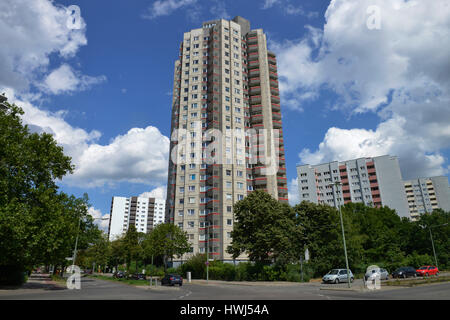 Hochhaus, Lipschitzallee, Gropiusstadt, Neukoelln, Berlino, Deutschland Foto Stock